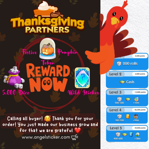 01 Thanksgiving Partner’s Event return on NOVEMBER 25 (Read Description)