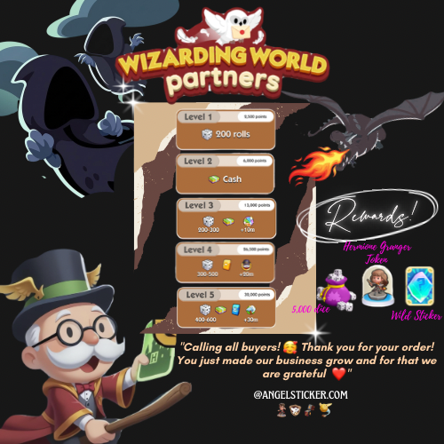 001 WIZARDING WORLD Partner’s Event return on JAN 13th (Read Description)